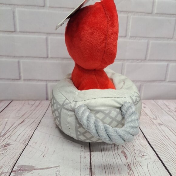 Universal Studios E.T. ET Dog Toy 8" Plush Squeaker Red Hoodie Basket Dogs - Picture 2 of 8